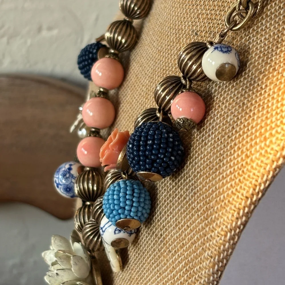 Chloe +‎ Isabel Flora Japonica Statement Necklace.  Rare. EUC